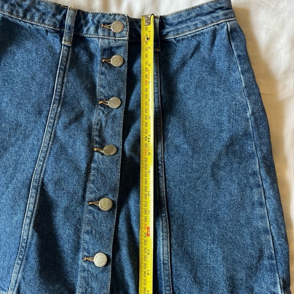 DenimCo full button mini skirt denim Jean - Picture 7 of 7